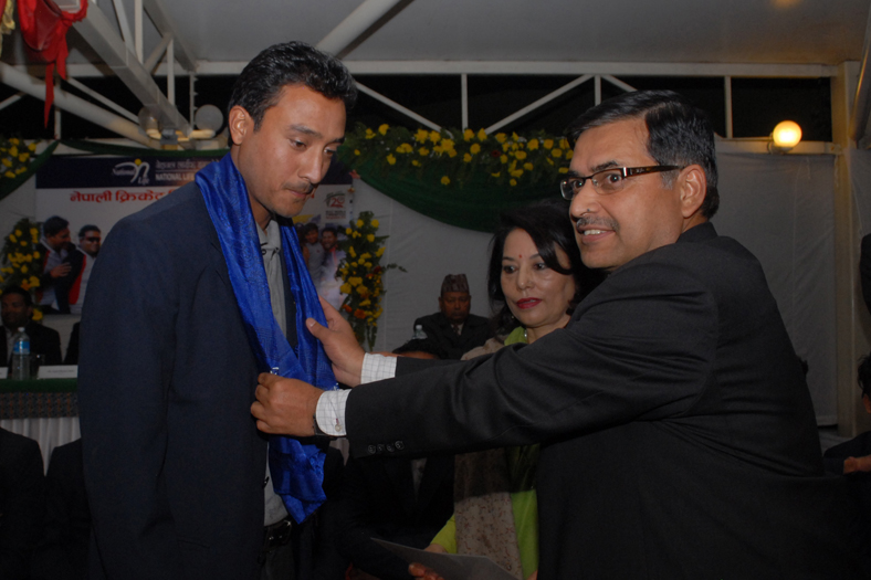 National Life Insurance Honors Nepalese Cricket Team